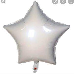 White pearl foil ballloons
